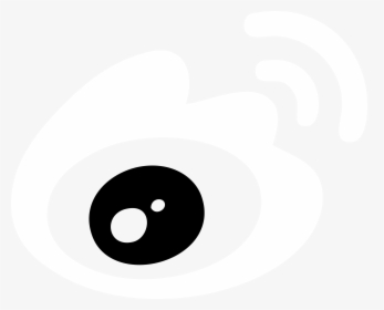 Sina Weibo Icon Logo Black And White - Circle, HD Png Download, Transparent PNG