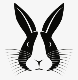 Head,silhouette,rabits And Hares - Silhouette Rabbit Vector Png, Transparent Png, Transparent PNG