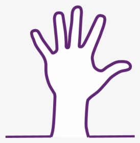 Hand Outline Small - Small Picture Of Hand, HD Png Download, Transparent PNG