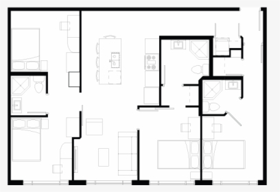 Quad - Floor Plan, HD Png Download, Transparent PNG