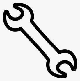 Transparent Hand Outline Png - Clipart Wrench Outline, Png Download, Transparent PNG
