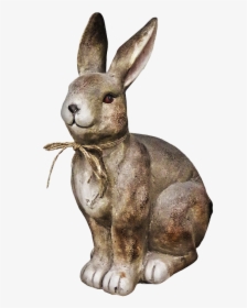 Hare, Figure, Ceramic, Sculpture, Rabbit Ears, Deco - Domestic Rabbit, HD Png Download, Transparent PNG