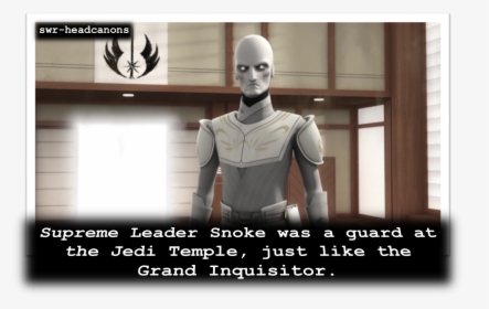 Supreme Leader Snoke Was A Guard At The Jedi Temple, - Star Wars Inquisitor Jedi, HD Png Download, Transparent PNG