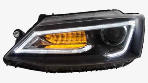 Transparent Car Light Png - Jetta Mk6 2017 Headlights, Png Download, Transparent PNG