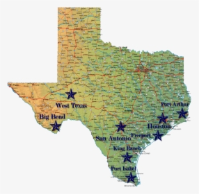 Texas Large Scale Map, HD Png Download, Transparent PNG