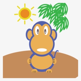 Transparent Cartoon City Png - การ์ตูน สัตว์ น่า รัก ลิง, Png Download, Transparent PNG
