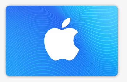 Blue Gift Card With The Apple Logo - Itunes And App Store Gift Card, HD Png Download, Transparent PNG