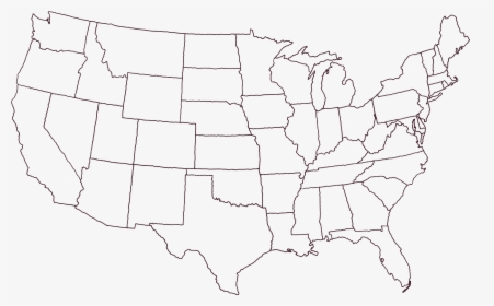 United States Map With Florida Highlighted, HD Png Download, Transparent PNG