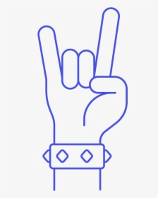 08 Hand Rock Front, HD Png Download, Transparent PNG