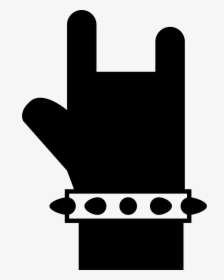 Rock Symbol Of A Hand - Hand Rock Symbol, HD Png Download, Transparent PNG