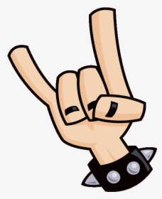 Transparent Metal Hand Png Rock Band Hand Signs Png Download Transparent Png Image Pngitem