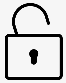 Png Black And White Padlock Png Icon - Icon, Transparent Png, Transparent PNG