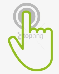 Free Png Download Hand Touch Icon Png Images Background - Cursor Hand Icon Green, Transparent Png, Transparent PNG