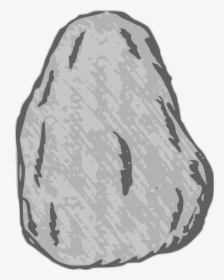 Stone, Rock, Grey, Sketch, Hand Drawn Sketch - Large Rock Clipart, HD Png Download, Transparent PNG