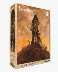 Jigsaw Puzzle Featuring Frazetta The Barbarian - Conan The Barbarian Frazetta, HD Png Download, Transparent PNG