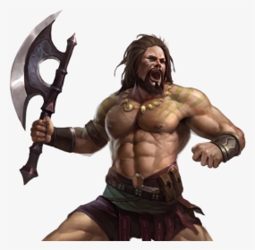 Barbarian Warrior With Axe, HD Png Download, Transparent PNG