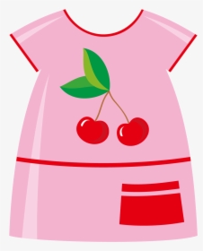 T Pink Art Cherry - Girl Shirt Clipart Png, Transparent Png, Transparent PNG