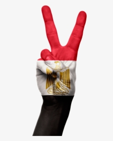 Egypt Flag Hand Png, Transparent Png, Transparent PNG