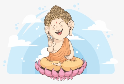 Cartoon Illustration Transprent Png Free Download Cake - Meditating Cartoon Vector Transparent, Png Download, Transparent PNG