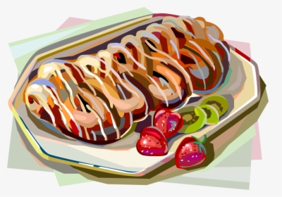 Vector Illustration Of Danish Sweet Dessert Baking - Danish Clipart, HD Png Download, Transparent PNG
