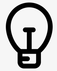 Light Bulb Outline - Circle, HD Png Download, Transparent PNG