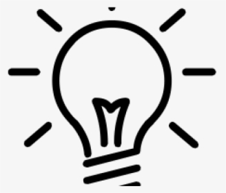 Light Bulb Outline - Lightbulb Clipart Black And White Free, HD Png Download, Transparent PNG
