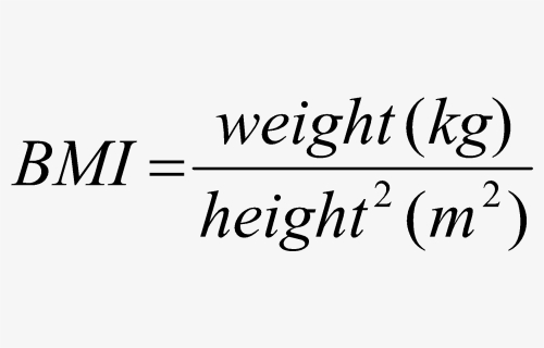Transparent Math Equations Png - Body Mass Index Formula, Png Download, Transparent PNG