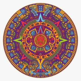 Aztec Calendar Vector Illustration - Aztec Calendar 3d, HD Png Download, Transparent PNG