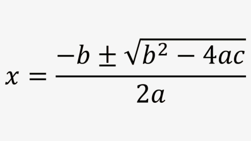 Transparent Quadratic Formula Clipart - Quadratic Equation Pq Formula, HD Png Download, Transparent PNG