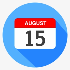 Calendar Clipart , Png Download - Aug 15 Calendar Clipart, Transparent Png, Transparent PNG
