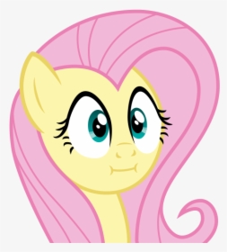 Pony Fluttershy Face Hair Pink Nose Facial Expression - Fluttershy Poker Face, HD Png Download, Transparent PNG