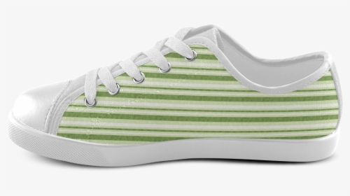 Dark And Light Green Stripes Two Face Canvas Kid S - Walking Shoe, HD Png Download, Transparent PNG