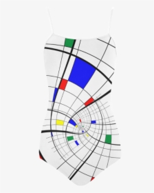 Swirl Grid With Colors Red Blue Green Yellow Strap - Red Green Blue Yellow Swirl, HD Png Download, Transparent PNG