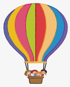 Playing Objects Of Kids Vector - Hot Air Balloon With Fire Clip Art, HD Png Download, Transparent PNG