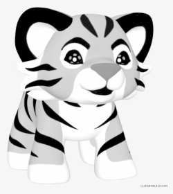 Clipart Animals Tiger - Baby Tiger Clip Art Gif, HD Png Download, Transparent PNG