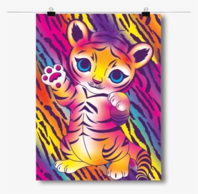 Bright And Colorful Baby Tiger - Cartoon, HD Png Download, Transparent PNG