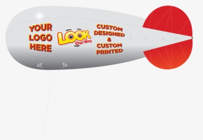 Custom Helium 30ft Advertising Blimp - Rigid Airship, HD Png Download, Transparent PNG