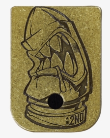 The 2nd Bullet Brass Rugged Mag Plate - Cartoon, HD Png Download, Transparent PNG