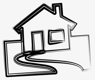 Real Estate House Mortgage Loan Estate Agent Real Property - Clipart Loan Logo Black And White, HD Png Download, Transparent PNG