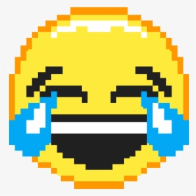 Laughing Crying Emoji Pixel Art, HD Png Download, Transparent PNG
