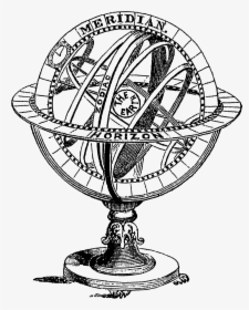 Zodiac Drawing Vintage - Armillary Sphere Drawing, HD Png Download, Transparent PNG