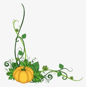 Fall Corner Flourish Png Clipart , Png Download - Pumpkin Logos Transparent Background, Png Download, Transparent PNG