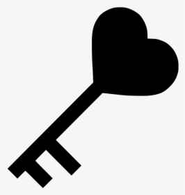 Heart Key Rubber Stamp, HD Png Download, Transparent PNG