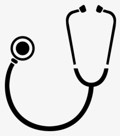Stethoscope Big - Stethoscope Black And White Png, Transparent Png, Transparent PNG