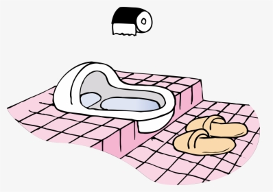 Restroom Clipart Bathroom Thing - Squat Toilet Clipart, HD Png Download, Transparent PNG