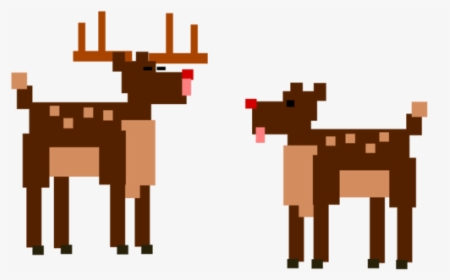 Vertebrate,deer,reindeer - Cartoon, HD Png Download, Transparent PNG