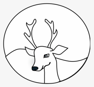 Reindeer - Clipart - Black - And - White - Worried Boy Clipart Black And White, HD Png Download, Transparent PNG