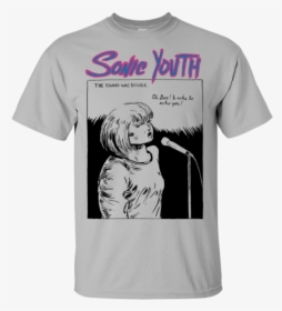 Echo T-shirt - Tee Shirt Sonic Youth, HD Png Download, Transparent PNG