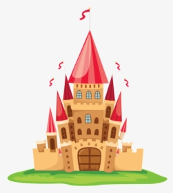 Cartoon Fairytale Castle Pattern Design - Castle Clipart Png, Transparent Png, Transparent PNG