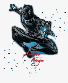 Black Panther Shape - Black Panther Balloons, HD Png Download, Transparent PNG